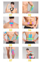 Parche Muscular De Rodilla Protector De Músculo Alivio Del Dolor Banda Elástica Recuperación Deportiva Cinta De Estiramiento Para Gimnasio Fitness Tenis Correr Unisex - details 3
