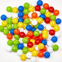 50pcs Balones De Práctica De Golf 42mm 26 Huecos Plásticos Para Interior Material PE Juguete De Agujero Para Niños - details 10