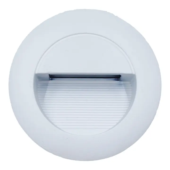 Baliza Exterior 3W Empotrable Blanco Redondo CCT 3 TONOS DE LUZ  / CCT-WL85R-WH - 1