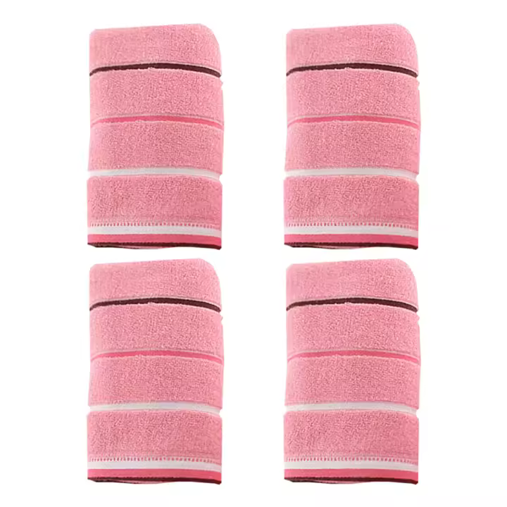 Verde Puro para Uso Doméstico - Rosa, Café, Verde, Beige - 34*75cm - 4 Toallas - 1