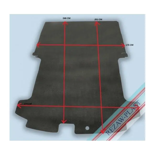 Rezaw Plast Protector suelo furgoneta Ford TRANSIT CUSTOM I corto, L1, versión 3 pasajeros  2012 - 2023  REF: 100459 - 1