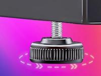 Escritorio Gaming con LED - 100x60cm Mesa de Ordenador Esport Ergonómico, Marco Z Fibra de Carbono Estable Fácil de Montar, Gancho Auriculares para Juegos Estudiar Trabajar - details 4