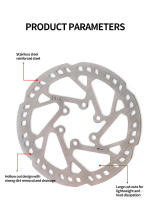 Freno De Disco Para Bicicleta De Asistencia Eléctrica 140/160/180/203mm Acero Inoxidable 2.3mm 130g Para Montaña Y Carretera - details 11