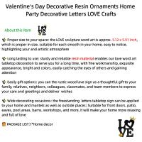 Adornos De Letras Para Día De San Valentín "AMOR" Decoración Para El Hogar Y Bares Regalo De Artesanía Para El Escritorio Decoración De Fiesta Proporciones De Imagen - details 23