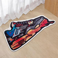 Alfombra Antideslizante En Forma De Zapatilla Con Diseño De Mano De Paloma Graffiti Alfombra De Bem-vindo Para Entrada Moderna Baño Pasillo - details 1