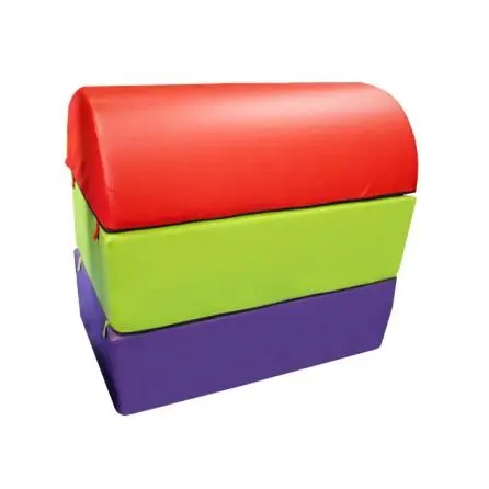 PLINTON DESMONTABLE CURVO DE ESPUMA -TRES PIEZAS- 100X60X90CM SOFTEE EQUIPMENT - 1