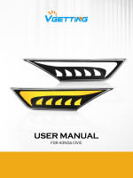 2Pcs Luz De Señalización LED Para Honda Civic 2016-2021 Luz Marcadora Lateral En Posición De Freno Color Blanco Amarillo 12V - details 0