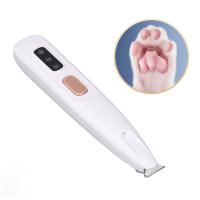 Afeitadora De Patas Para Perros Con Luz LED Recargable Bajo Ruido Eficiente Afeitadora Eléctrica Para Mascotas Tipo De Peluca Para Perros - details 1