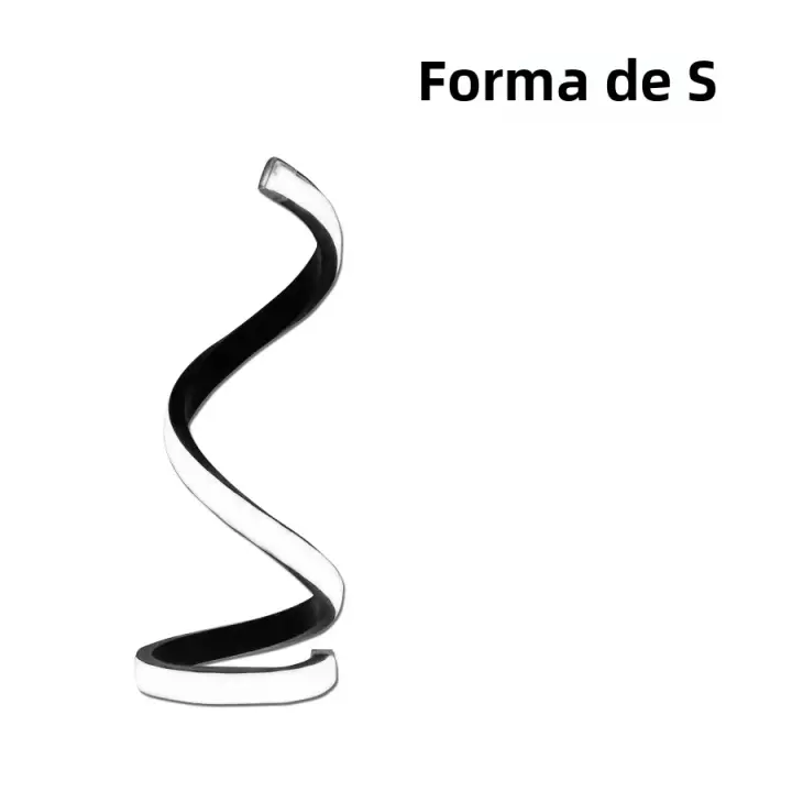 Lámpara De Mesa LED Moderna Y Creativa Con Control Remoto Luz De Escritorio Tridimensional 3 Colores Ajustables Para Decoración De Dormitorio Sala De Estar Oficina Luz De Noche - 1