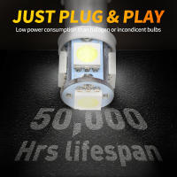 Lámparas LED Para Coche 20Pcs BA9S T10 T4W 5050 5SMD Luz Interior Automática Lámpara De Mapa Lectura Lateral Esquina Parker 12V 24V Universal - details 4