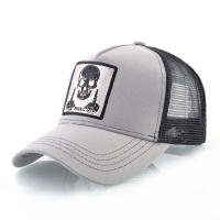 Gorro De Béisbol Para Hombres Con Parche De Calavera Bordada Snapback Hip Hop Gorro De Camionero Transpirable Protección Solar Para Mujeres Uso En Las Cuatro Estaciones - details 9