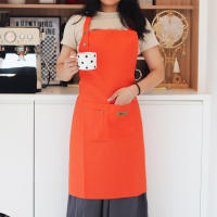Bib Apron Ajustable De Moda Para Cocina Con Bolsillos Impermeable Y Antiaceite Para Chef De Restaurante Trabajo En La Cocina Uniforme De Barbero Para Hombres Y Mujeres - details 13