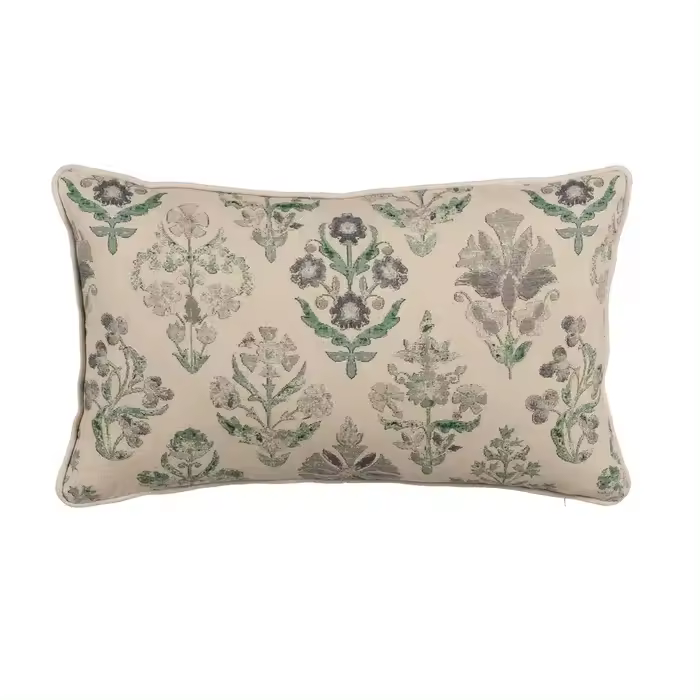 Cojín floral con relleno ideal para el salón o dormitorio (45 x 30 ) - 1