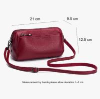 Bolso de cuero genuino para Mujer, Bandolera de Piel De Vaca de lujo, a la moda, hobos - details 0