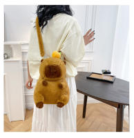 Nueva Muñeca De Peluche Kawaii Capybara Mochila Bolsa De Mano Para Niños Bolsa De Hombro Mini Rucksack Regalo Para Novia - details 16
