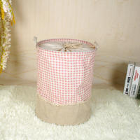 Cesta De Almacenamiento De Juguete Y Ropa Lavable Zakka Tamaños Variados Hecha De Lino Multifuncional Con Asa Pila Desmontable - details 6