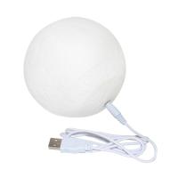 Lámpara De Luna Recargable 15cm 3D Impresión Luz De Noche LED Con Interruptor Táctil Decoración Para Dormitorio Colorido - details 5
