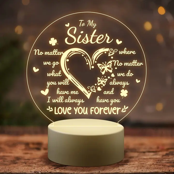Lámpara Nocturna Para Hermana Regalo Pensativo Para Cumpleaños Y Graduaciones Forma De Fruta Decoración De Interiores - 1
