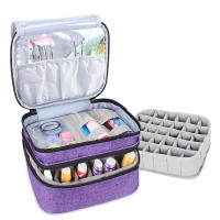 Storage Bag & ; Varnish &; Ongles - &;Case Of Varnish &; Nails &;Carrying Case for Polish & ; Nails, for Essential Oil Organizer for Fragrance Oil and Accessories (gray，30 Bottles) - details 0