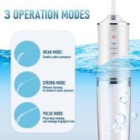 Irrigador de Hilo Dental portáthil, irrigador de Agua Eléctrico inalámbrico para dientes, 3 Modos, 4 Puntas de Chorro - details 1