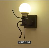 Lámpara De Pared Creativa Y Moderna Con Muñecos Nórdica De Metal Para Iluminación De Dormitorio Y Sala De Niños Y Bebés - details 19