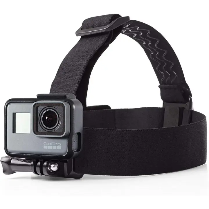 FGNS Soporte de Cabeza para GoPro/cámara de acción, Correa de Cabeza para Actioncam, Compatible con GoPro APEMAN, SJCAM, AKASO, VicTsing, DBPOWER, Xiaomi Yi y más cámaras de acción deportivas - 1