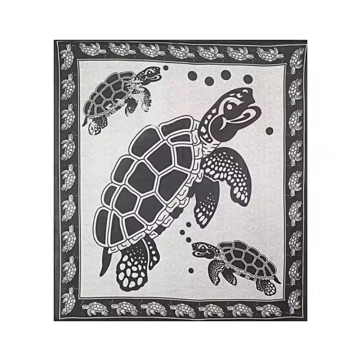 Pareo / Manta / Tapiz de 210 x 240 cm estilo mandala étnico indio multiuso picnic, playa, decoración de hogar - 1
