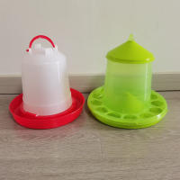Juego De 2 Piezas Tazón De Alimentación Para Peces 2kg Y Cubo De Agua 2.5L Para Cría De Pollos En Granjas Equipamiento De Alimentación Y Cría De Pollos - details 2