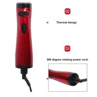 Peine Secador De Pelo 3 En 1 Con Cepillo De Aire Multi Función Secador De Cabello Curler De Iones Negativos Y Liso 360° Giratorio Para Cabello - details 8