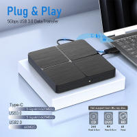 Disco Óptico Externo Blu-ray DVD USB 3.0 Portátil BD-Combo Lector Y Quemador Para Laptop PC Computadora Portátil Windows Mac - details 4