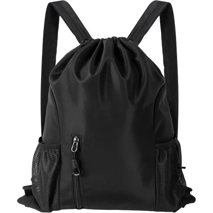 Mochilas de Cuerda, Mochila de Nailon Ligera Deportiva impermeable, Bolsa de Gimnasio with Cordón para helbres y Mujeres, Bolsa de Gimnasio para - 1