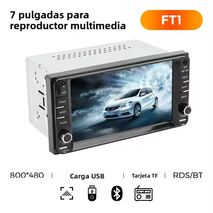Sistema Inteligente De Multimedia Para Coche Universal Carplay Para Toyota MR2 RAV 4 Prado Terios Corolla Hilux Vitz Camry Con RDS Y Control Del Volante - 1