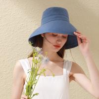 BRIMIX sombrero de sol mujer sombrero de playa mujer sombrero protección UV mujer sombrero verano mujer sombrero plegable mujer sombrero estilo francés sombrero plegable muj esombrero de algodón mujer gorra transpirable mujer sombrero verano mujer - details 1