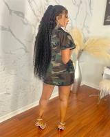Vestido Bodycon De Camuflaje Para Mujer Estilo Harajuku Con Bolsillos Cuello Enrollado Y Botones Solos Vestido De Moda De Pierna Larga Para Fiesta Club Uso Diario - details 8