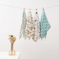 Kangobaby #Mi Vida Suave# Bib De Muselina Para Bebé 60x60 100% Algodón Estilo Infantil Pañuelo Para Echar El Vómito Set De 4 Piezas Unisex - details 8