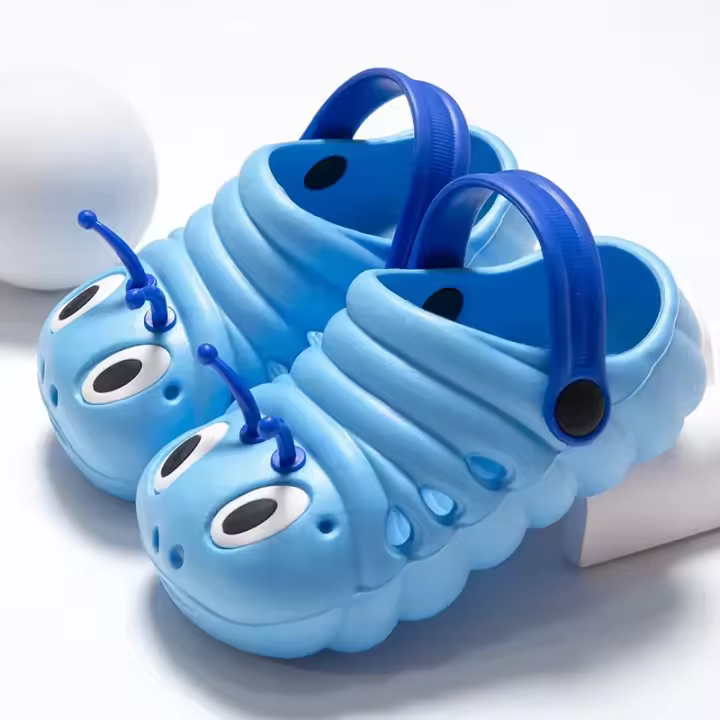 Zapatillas De Jardín Para Niños 2024 Dibujos Animados Caterpillar Sandalias De Playa Verano Calzado Infantil De Alta Calidad Flip Flops Unisex - 1