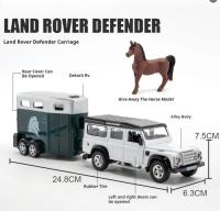 Modelo a Escala 1/36 Land Rover JEEP Wrangler F150 Camión De Remolque De Coche Juguetes De Aleación De Metal Con Puertas Abiertas Set De Caravana Para Niños - details 10