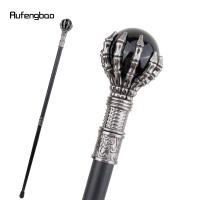 Bastón De Caminar De Vidrio Negro Con Bolilla Steampunk Moda Decorativa Para Caballero Lujo 93cm Con Punta De Goma Para Actividades Al Aire Libre - details 3