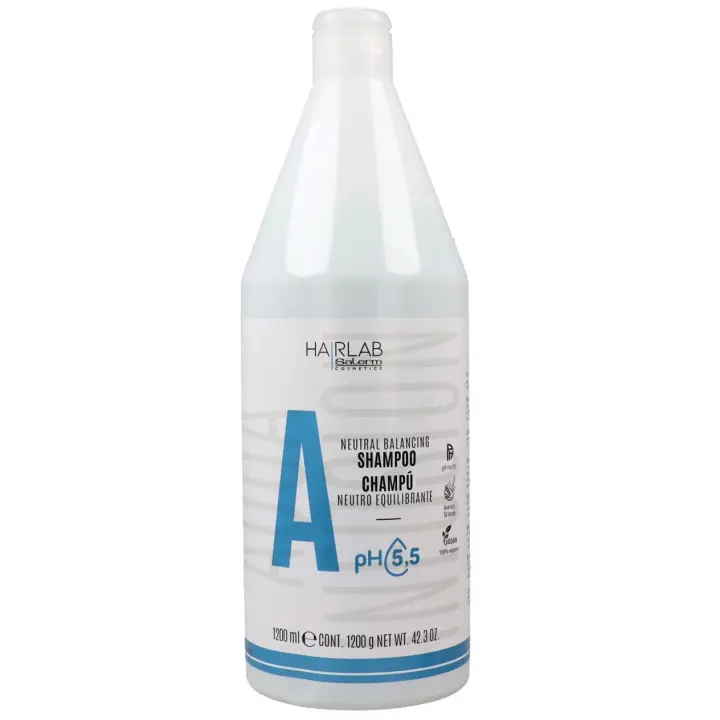Champú Neutro Equilibrante y Dermoprotector Ph 5.5 HairLab Salerm Cosmetics1200ml - Champú Vegano de uso diario. - 1