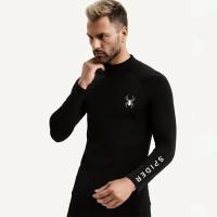 Camiseta De Correr Para Hombres Con Manga Larga Compresión Estampado De Araña Quick Dry Camiseta Deportiva Para Fitness Entrenamiento Y Gimnasio - details 9