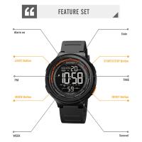 Reloj deportivo digital con luz LED para hombre y mujer, luminoso, electrónico, con cuenta atrás, resistente al agua - details 3