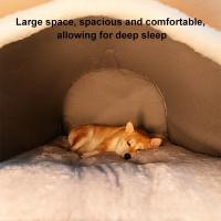 Casa De Perro Invierno Cama Caliente Desmontable Lavable Saco De Descanso Profundo Para Perros Medianos Y Grandes Algodón 100% Estilo Mecánico De Limpieza - details 10