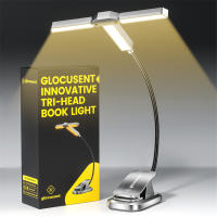 Lámpara De Lectura LED Tri-Head Recargable 1000mAh Clip Mini Luz Nocturna Para Libros Ajustable Estudio Lámpara De Lectura - details 0