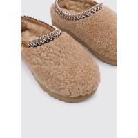 UGG Tasman Maxi Curly Zueco Plano Mujer Cuero - details 1