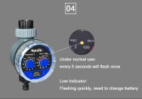Válvula De Rociador De Jardín Con Timer Automático Controlador De Riego Electrónico Válvula Solenoidal Para El Hogar - details 8