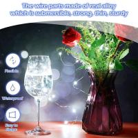 20 Pack Luces De Hilo De Hada 30LED 3M De Cobre Plateado Luzes Electrónicas Al Accion De Pilas Para Decoración De Bodas Fiestas Navidad - details 10