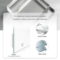 Espejo De Maquillaje Para Baño Con Lente De Vidrio Luz LED COB 5V Strip USB Sensor De Toque Dimmer Instalación En Pared - details 5