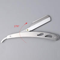 Afeitadora Manual Clásica Para Hombre Acero Inoxidable Cabeza De Afeitar Para Rostro Barba Y Cejas Afeitadora De Precisión - details 2