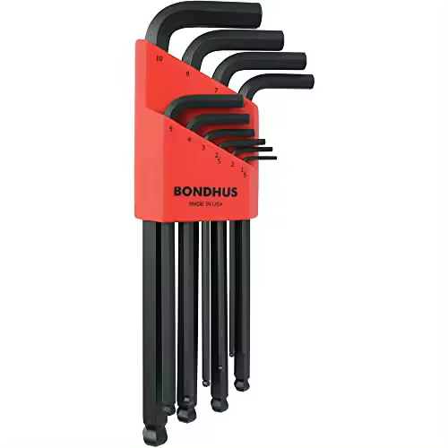 Bondhus 10990 - Juego de 10 llaves en L puntabola Bondhus ProGuard (1.5-10 mm.) - 1