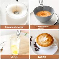 Batidor Eléctrico Portátil Para Leche Y Huevos USB Recargable Mezclador De Mano Para Café Crema Y Batidos Accesorio De Cocina - details 3